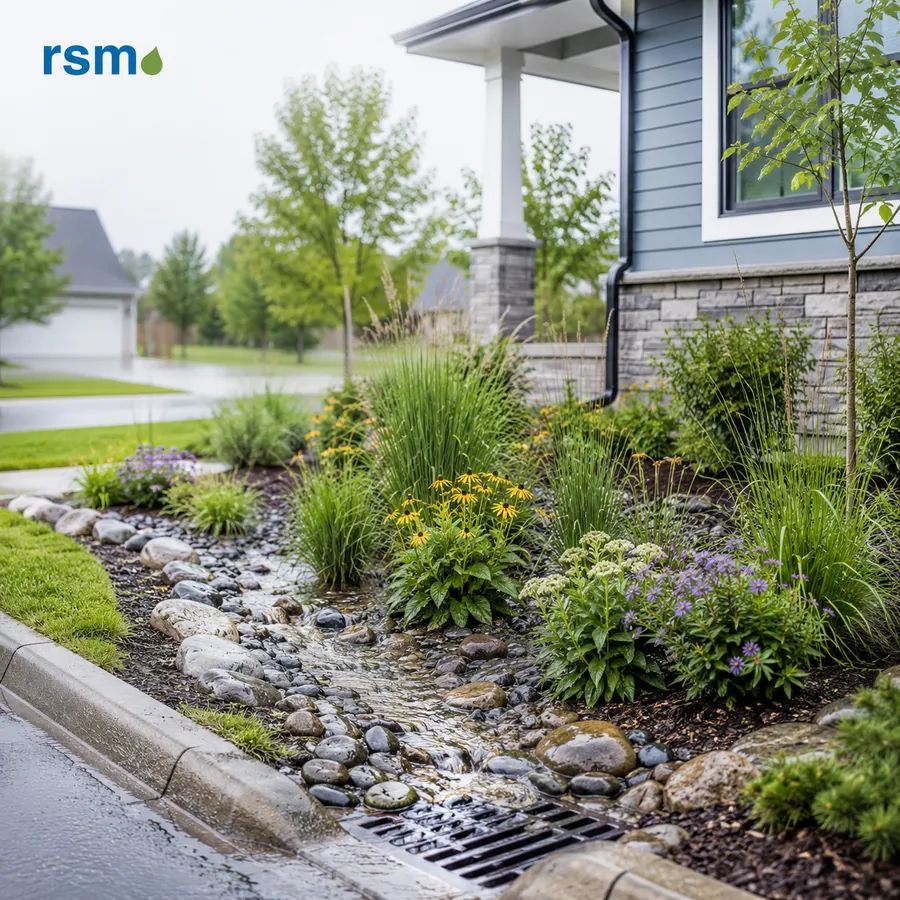 Rain Garden Driveway